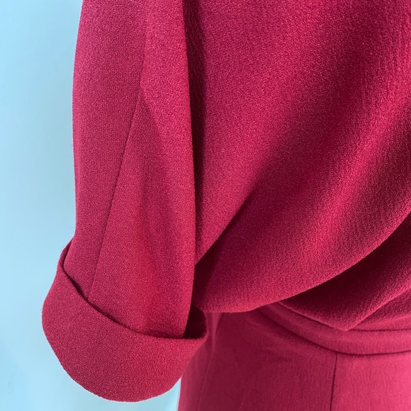 ASOS short sleeve burgundy dress - Picture 5 of 6